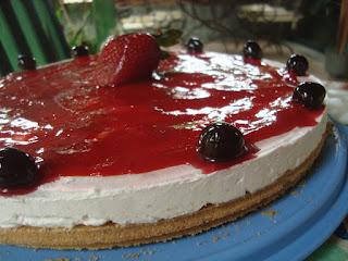 Cheesecake con Amarene Fabbri.