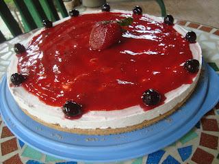 Cheesecake con Amarene Fabbri.