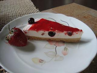 Cheesecake con Amarene Fabbri.