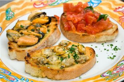 Bruschetta con le vongole