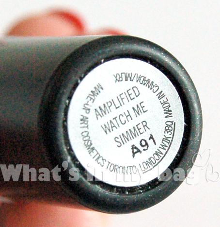 A close up on make up n°75: MAC, Amplified lipstick, Watch me simmer, Shop MAC collection