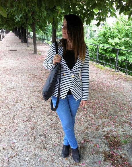 A striped blazer