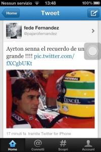 FOTO-Fernandez su Twitter: ” Nel ricordo di un grande….”