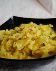 Pasta e patate allo zafferano