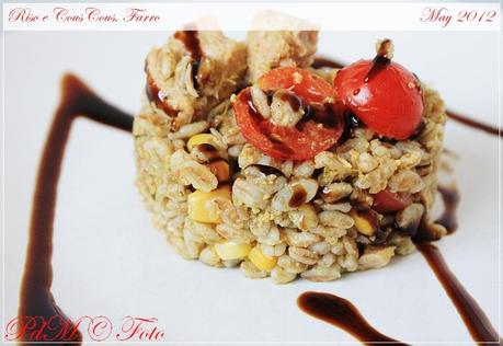 Insalata di farro, fresca, estiva e molto gustosa