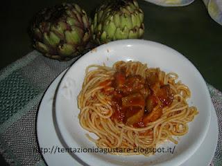 Spaghetti ai cuori di carciofi