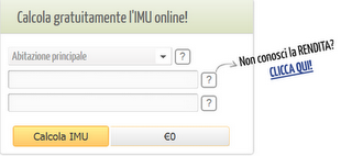 Calcolatore dell' IMU on-line gratuito. Simula adesso.