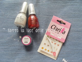 Prime impressioni - Clarissa Nails: smalti China Glaze, Creative Nail Tatoo e Gemme Artistiche