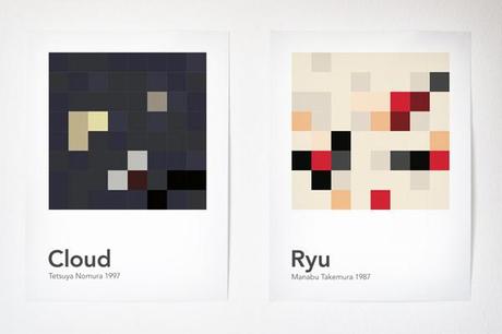 Scrambled videogame characters