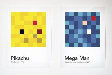 Scrambled videogame characters