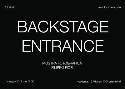 Filippo Fior, Backstage Entrance - una mostra di belle foto scattate da un bravo fotografo