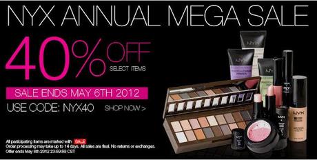 Cherry Culture: NYX Annual MEGA SALE: 40% OFF select items