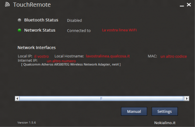 Come connettersi al PC con TouchRemote