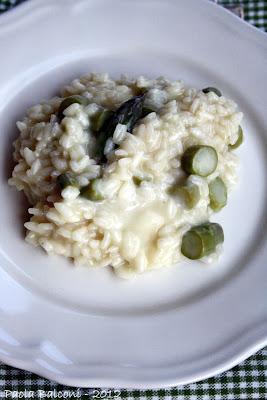 Risotto agli asparagi e taleggio e Castel Taufers