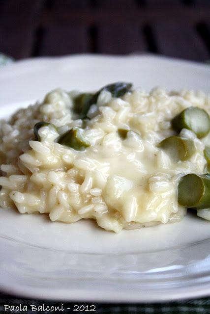 Risotto agli asparagi e taleggio e Castel Taufers