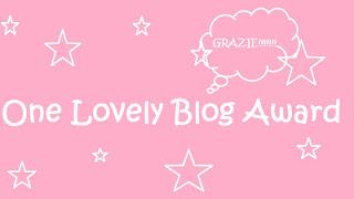 Premio one lovely blog awards