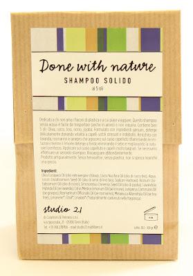 Innovazione DONE WITH NATURE: Shampoo Solido ai 5 oli