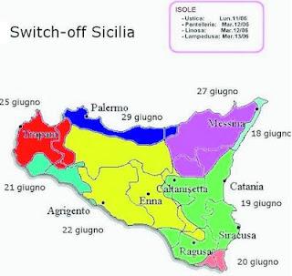 Digitale Terrestre: In Sicilia lo switch off dall'11 al 30 giugno