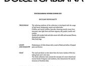 Dolce Gabbana 2011 donna: comunicato stampa foto