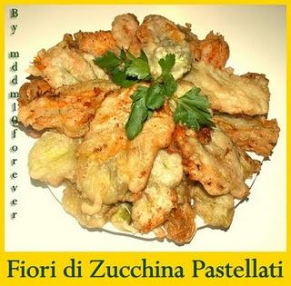 FIORI DI ZUCCHINA PASTELLATI (di Marina)