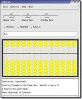 Xabacus, gioco educativo matematico che consente di scegliere tra le varie versioni di questo antico strumento.