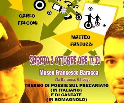 Sabato 2 ottobre - CARLO FALCONI e MATTEO FANTUZZI a Caffè Letterario