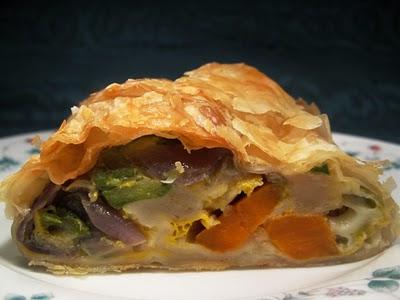 Uno strudel salato e .....lungo come un tir preparato con un RATAOUILLE CONGELATO