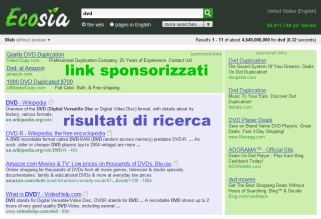 Ecosia, il motore di ricerca ecologico.