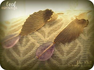 Leaf Earrings-Fall in love with La Bottega di Zanzu