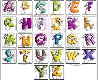 37° simbolo: Lettere dell'alfabeto