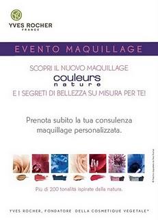 Segnalazione: evento trucco negozi Yves Rocher