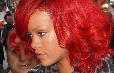 Rihanna's Red Trannylicious Look ......