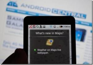 Google Maps per Android: update 4.5.1 e Meteo nel Live Wallpaper