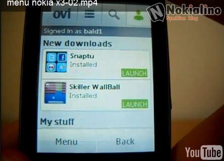 Video: Menu – Ovi Store 2.0 – Browser – Opera mini Nokia X3-02