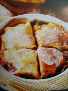 Crespelle con mele e ricotta.