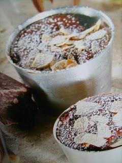 Soufflè di cioccolato e marron glacè.