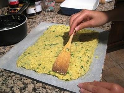 Gnocchi alla romana di miglio, pomodoro e rucola