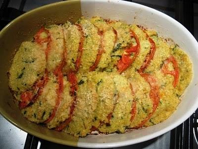 Gnocchi alla romana di miglio, pomodoro e rucola