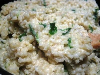 Gnocchi alla romana di miglio, pomodoro e rucola