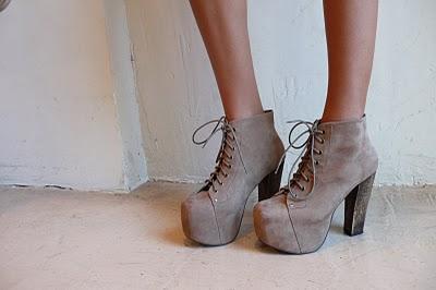 Taupe LITA Boots by Jeffrey Campbell