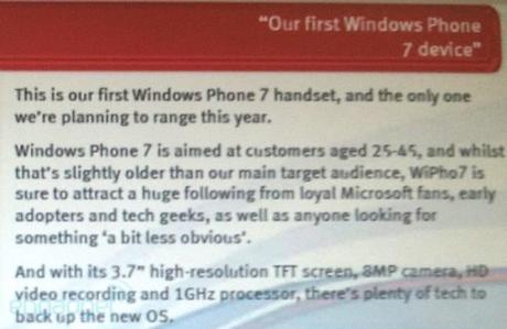 HTC Mozart Windows Phone 7, caratteristiche e prezzi