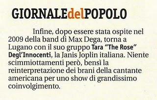 Prossimo concerto di The Rose e The Big Brother and The  Holding Company