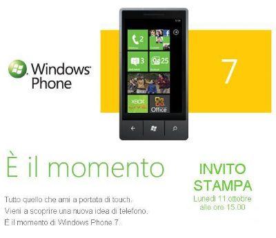 Windows Phone 7, giorno 11 Ottobre in Italia: è ufficiale