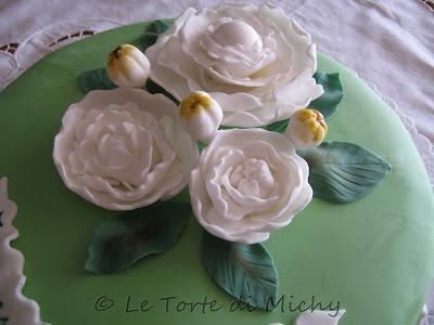 Torta Promessa Matrimonio Peonie