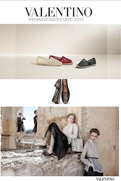 Valentino, pizzo, espadrillas / Valentino, lace, espadrillas