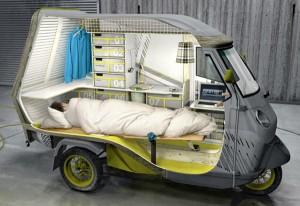 Ape Bufalino il mitico tre ruote diventa mini-camper