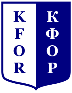 Insignia of the (KFOR). Magyar: KFOR.