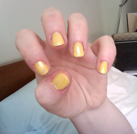 Yellow fever :) Nailpolish H&M; “Rising Sun”