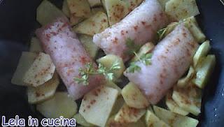 filetti di merluzzo con paprika e patate
