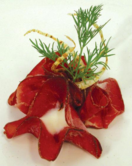 Bresaola con finocchio e parmigiano